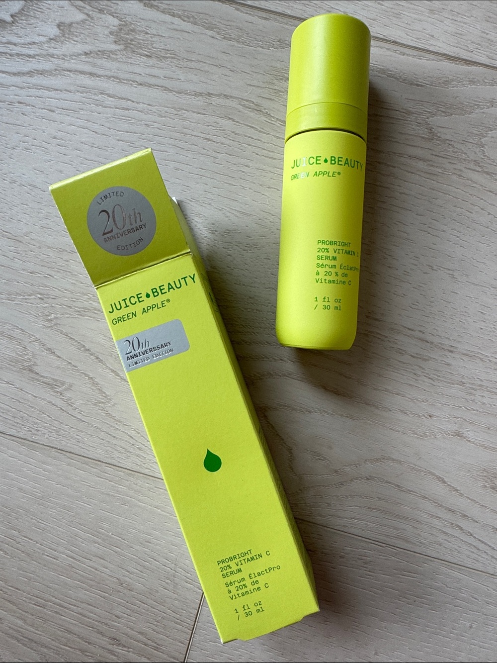 Juice Beauty Green Apple ProBright 20% Vitamin C Serum + Free Travel Minis